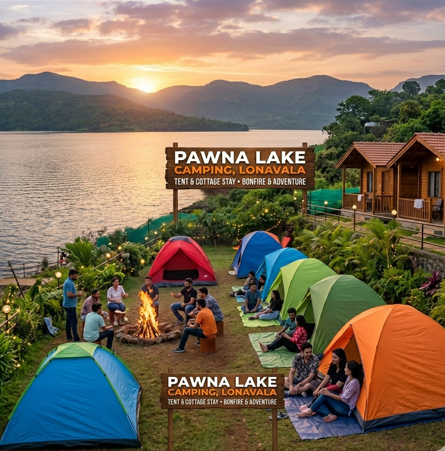 Pawna Lake Camping Lonavala – Tent & Cottages Stay Camping